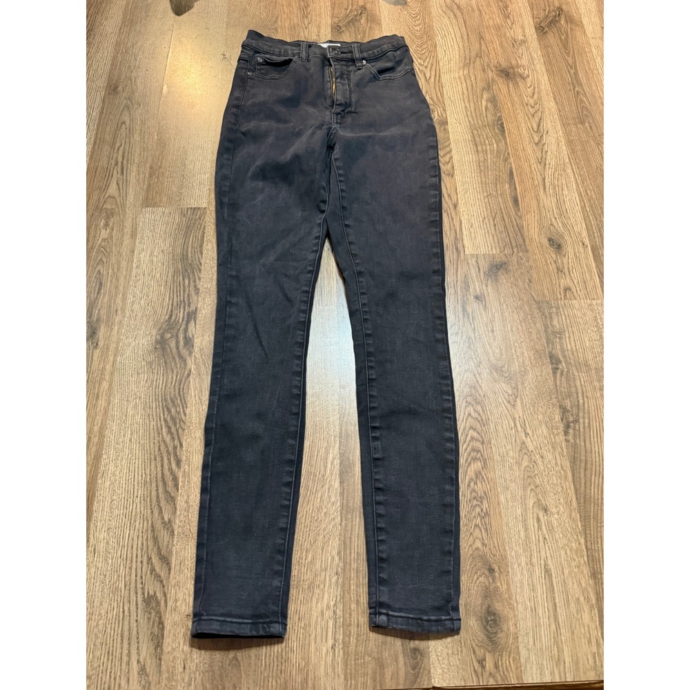 Tribal Jeans Womens Size 4 Black Denim Pants High Rise Skinny Casual